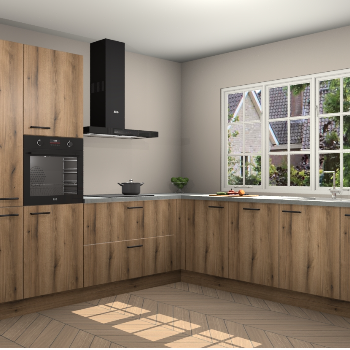 Goud Eiken keuken Casablanca 102857