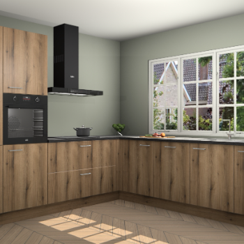 Goud Eiken keuken Casablanca 102861