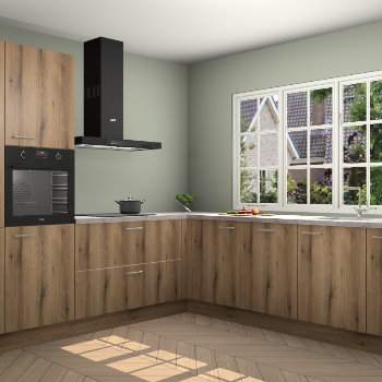 Goud Eiken keuken Casablanca 102873