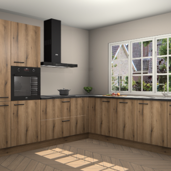 Goud Eiken keuken Casablanca 102881