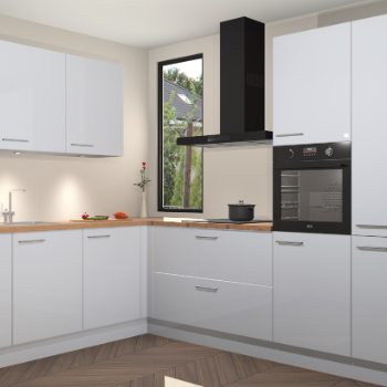 Sneeuwwitte hoogglans keuken Buenos Aires 103171