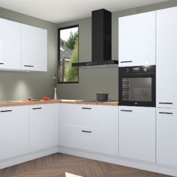 Sneeuwwitte hoogglans keuken Buenos Aires 103174