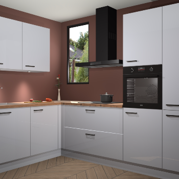 Sneeuwwitte hoogglans keuken Buenos Aires 103175