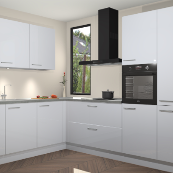 Sneeuwwitte hoogglans keuken Buenos Aires 103202