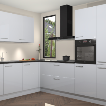 Sneeuwwitte hoogglans keuken Buenos Aires 103239