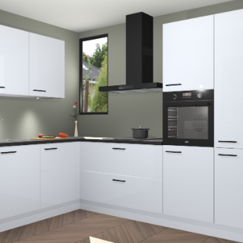 Sneeuwwitte hoogglans keuken Buenos Aires 103242