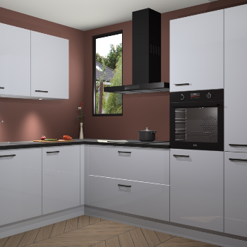 Sneeuwwitte hoogglans keuken Buenos Aires 103243