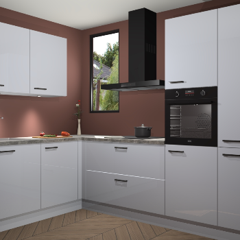 Sneeuwwitte hoogglans keuken Buenos Aires 103264