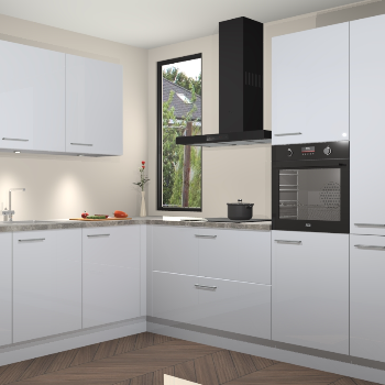 Sneeuwwitte hoogglans keuken Buenos Aires 103260