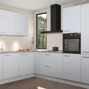 Sneeuwwitte hoogglans keuken Buenos Aires 103278