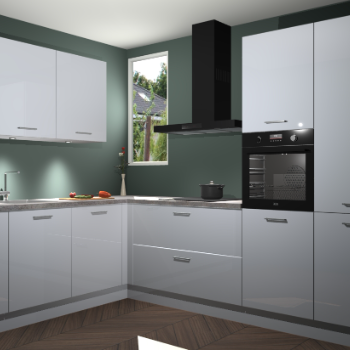 Sneeuwwitte hoogglans keuken Buenos Aires 103279