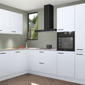 Sneeuwwitte hoogglans keuken Buenos Aires 103281