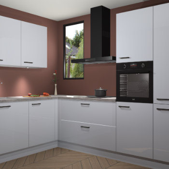 Sneeuwwitte hoogglans keuken Buenos Aires 103282