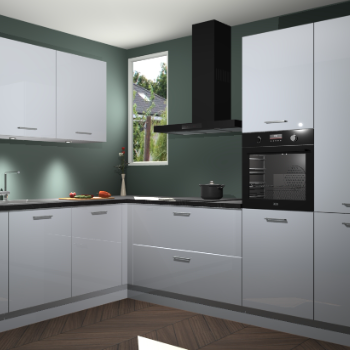 Sneeuwwitte hoogglans keuken Buenos Aires 103362