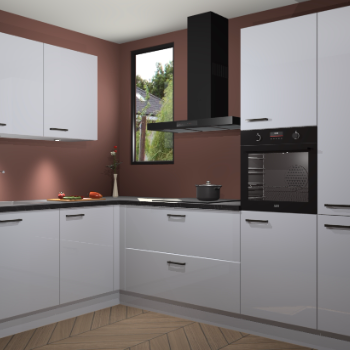 Sneeuwwitte hoogglans keuken Buenos Aires 103365