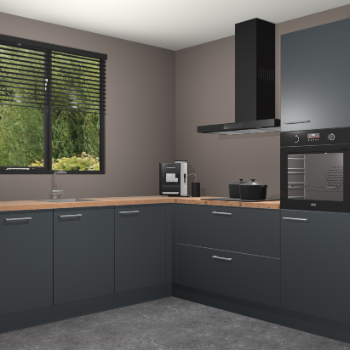 Onyxgrijze keuken Porto 102848