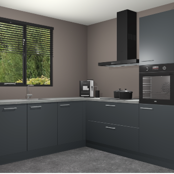 Onyxgrijze keuken Porto 102897