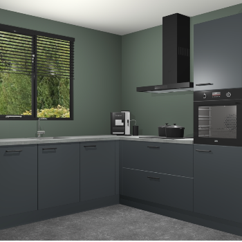 Onyxgrijze keuken Porto 102900