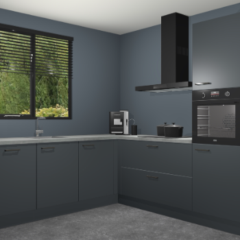 Onyxgrijze keuken Porto 102901