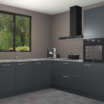 Onyxgrijze keuken Porto 102909