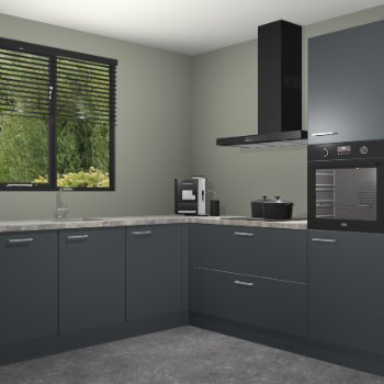 Onyxgrijze keuken Porto 102910