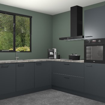 Onyxgrijze keuken Porto 102912