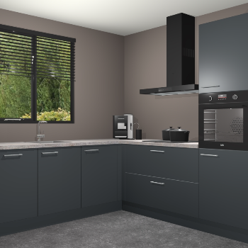 Onyxgrijze keuken Porto 102915