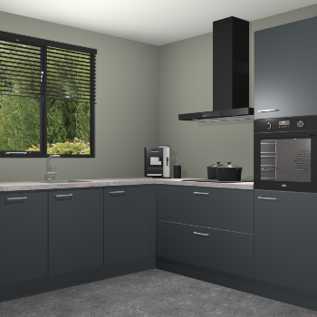 Onyxgrijze keuken Porto 102916