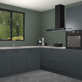 Onyxgrijze keuken Porto 102918