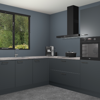 Onyxgrijze keuken Porto 102919