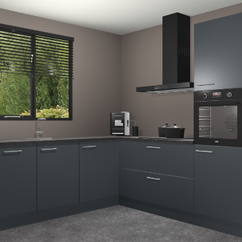 Onyxgrijze keuken Porto 102921