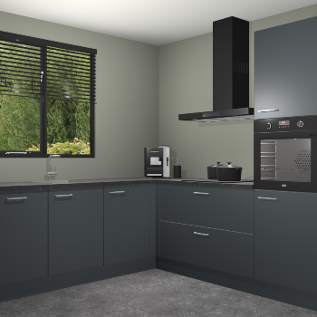 Onyxgrijze keuken Porto 102922