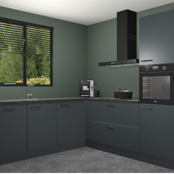 Onyxgrijze keuken Porto 102924