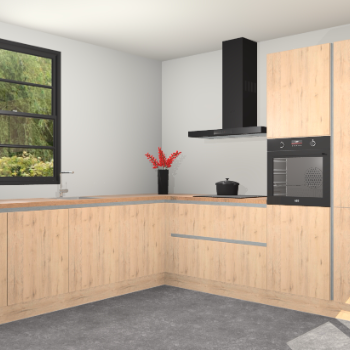 Madera Natuur greeploze keuken Porto 102942