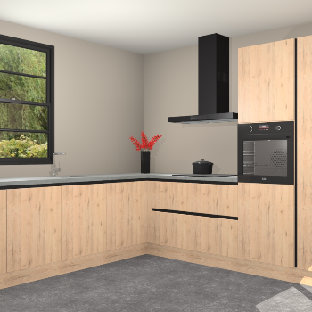 Madera Natuur greeploze keuken Porto 102988