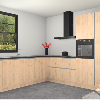 Madera Natuur greeploze keuken Porto 102991