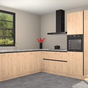 Madera Natuur greeploze keuken Porto 103000