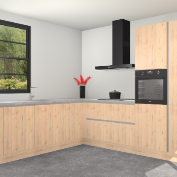 Madera Natuur greeploze keuken Porto 103003
