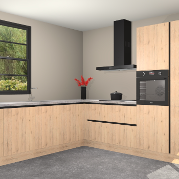 Madera Natuur greeploze keuken Porto 103006