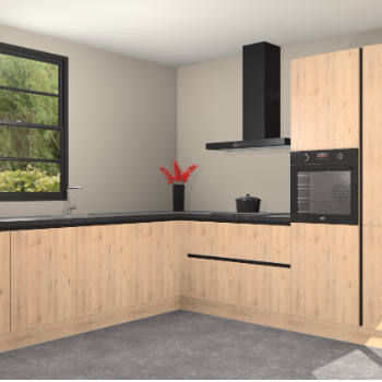 Madera Natuur greeploze keuken Porto 103012