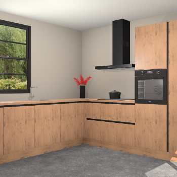 Astoria Eiken greeploze keuken Porto 103025