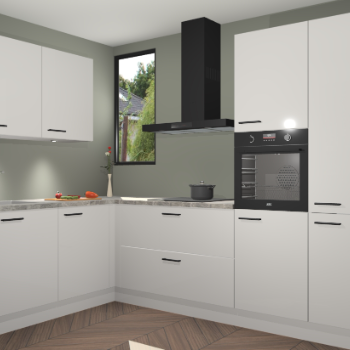 Zijdegrijze hoogglans keuken Buenos Aires 103516