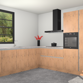 Astoria Eiken greeploze keuken Porto 103052