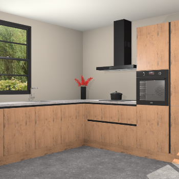 Astoria Eiken greeploze keuken Porto 103055