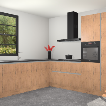 Astoria Eiken greeploze keuken Porto 103058