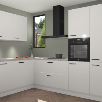 Zijdegrijze hoogglans keuken Buenos Aires 103553