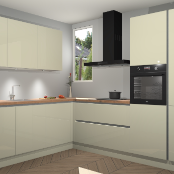 Magnolia hoogglans greeploze keuken Buenos Aires 103576