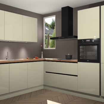 Magnolia hoogglans greeploze keuken Buenos Aires 103579