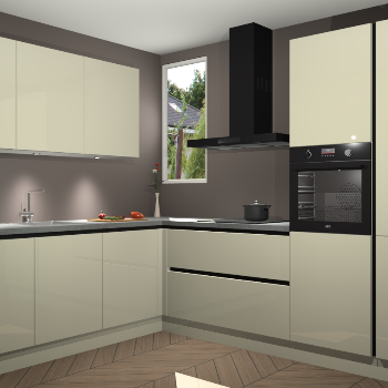 Magnolia hoogglans greeploze keuken Buenos Aires 103592