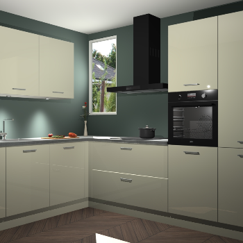 Magnolia hoogglans keuken Buenos Aires 103588